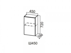 Шкаф навесной 450 Ш450 720 720х450х296мм Прованс